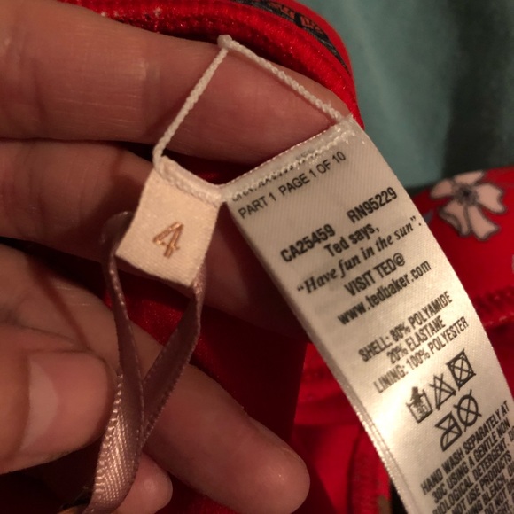 New Ted Baker Red Bikini Swim Bottom - Picture 5 of 5